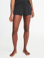 Old Navy Womens Drawstring Jersey Lounge Shorts For Women Neutral Camel Size S