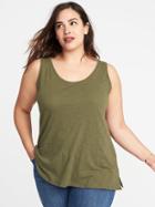 Old Navy Womens Plus-size Everywear Slub-knit Tank Hunter Pines Size 2x