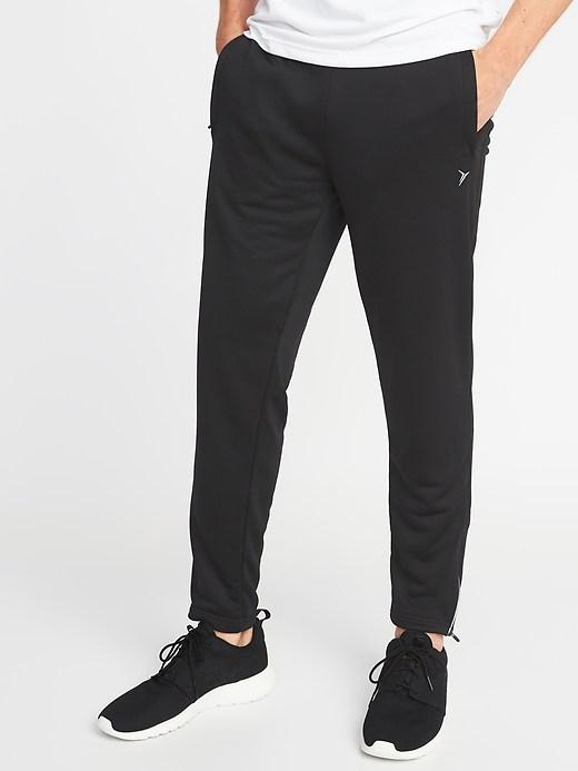 Old Navy Mens Go-dry French-terry Run Pants For Men Black Size Xs