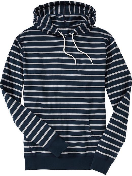 Old Navy Old Navy Mens Lightweight Pullover Hoodies - Navy Stripe