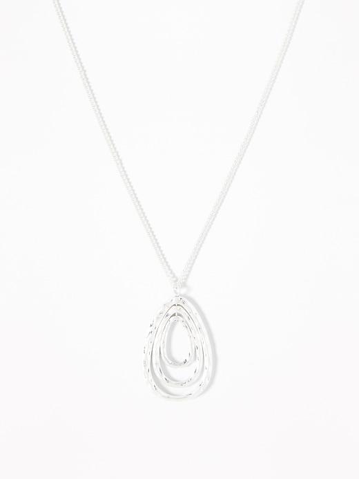 Layered-hoop Necklace For Women