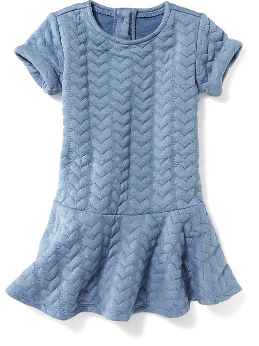 Old Navy Double Knit Drop Waist Dress - Denim