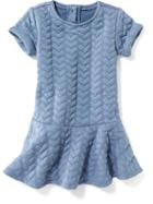Old Navy Double Knit Drop Waist Dress - Denim
