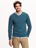 Old Navy Mens Solid V Neck Sweaters Size Xxl Big - Kelp Forest