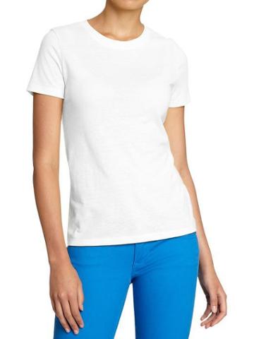 Old Navy Old Navy Womens Soft Vintage Crew Neck Tees - White