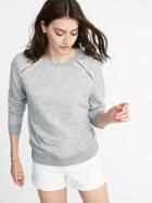 Old Navy Womens Relaxed Vintage Sweatshirt For Women Heather Gray Size L