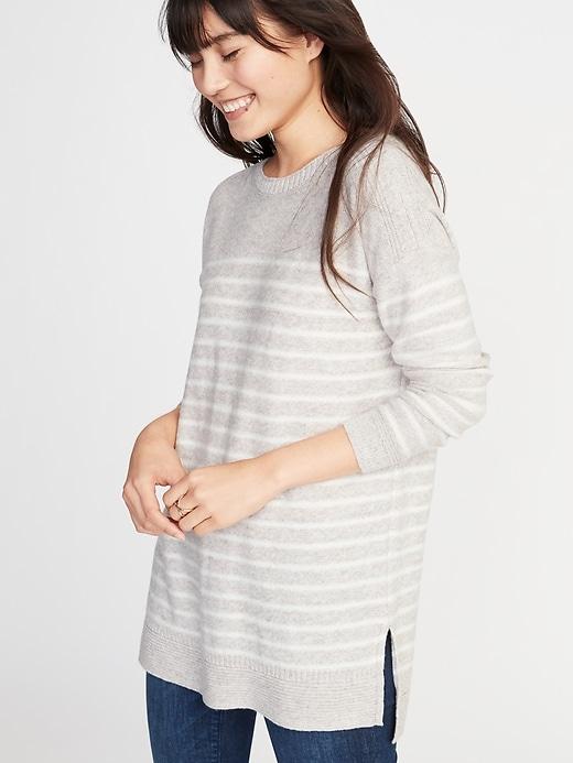 Old Navy Womens Classic Sweater For Women Neutral Stripe Size Xs