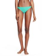 Old Navy Textured Bikini Bottom For Women - Tropical Vacation Nyln