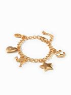 Old Navy Gold Toned Charm Bracelet For Women - Gold