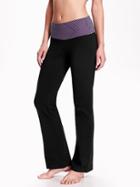 Old Navy Fold Over Yoga Pants Size M Petite - Purple Drama