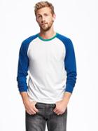 Old Navy Soft Washed Raglan Tee For Men - Royal Blue Monday