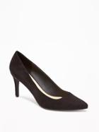 Old Navy Sueded Pumps For Women - Black