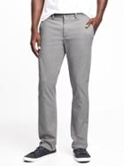 Old Navy Mens Slim Ultimate Built-in Flex Khakis For Men Gray Stone Size 40w