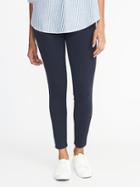 Old Navy Womens Jersey Elastic-waist Leggings For Women In The Navy Size Xs