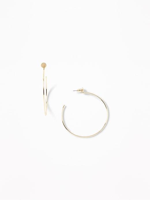 Old Navy  Open Hoop Earrings For Women Gold Size One Size