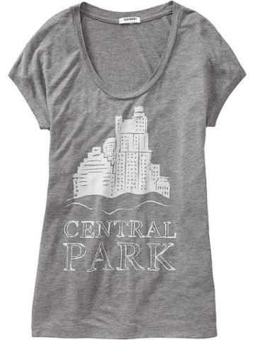Old Navy Old Navy Womens Dolman Sleeve Graphic Tees - Dark Heather Gray