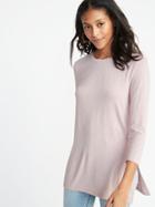 Old Navy Womens Luxe Long & Lean Striped Tunic For Women Bubblegum Pink Size S