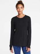 Old Navy Womens Ultra-light Performance Top For Women Blackjack Size M