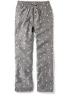 Old Navy Printed Flannel Pj Pants - Grey Snowman