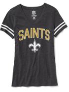 Old Navy Nfl V Neck Tee For Women - Saints