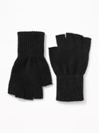 Old Navy Mens Fingerless Sweater-knit Gloves For Men Blackjack Size L/xl