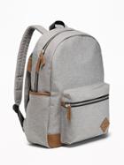 Old Navy Mens Zip-top Backpack For Men Heather Gray Size One Size
