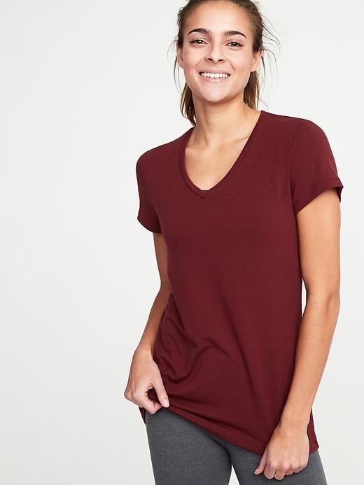 V-neck Performance Tee For Women