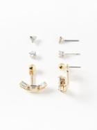 Old Navy Fashion Stud Earring 3 Pack For Women - Rhinestone