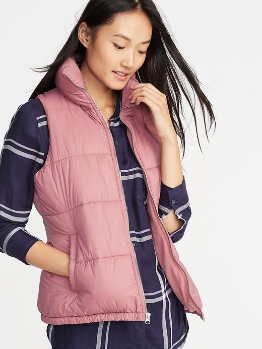 Old Navy Womens Performance Fleece-lined Frost-free Vest For Women Dusty Rose Size Xs