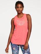 Old Navy Go Dry Performance Muscle Tank For Women - Bright Stuff Neon