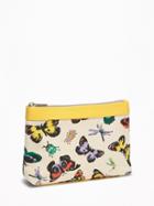 Patterned Canvas Cosmetics Bag For Women