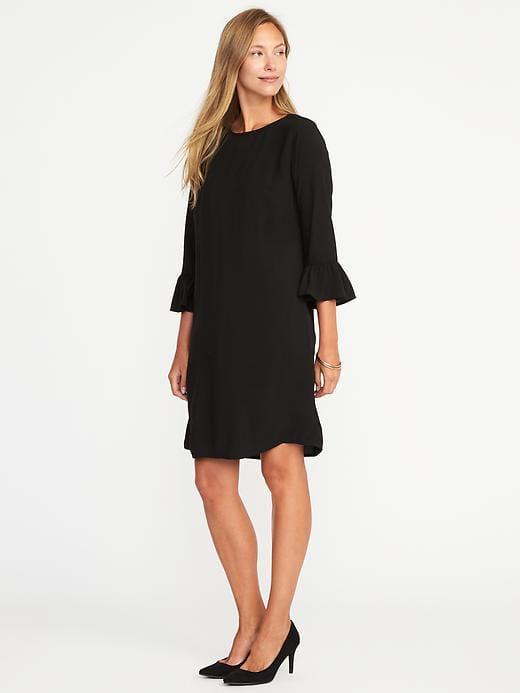 Old Navy Ruffle Sleeve Shift Dress For Women - Blackjack