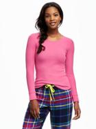 Old Navy Thermal Tee For Women - Pink A Boo