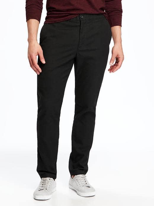 Old Navy Built In Flex Slim Tapered Leg Pants For Men - Black