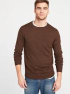 Old Navy Mens Crew-neck Sweater For Men Brown Heather Size Xs