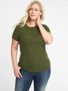 Old Navy Womens Slim-fit Plus-size Crew-neck Tee Matcha Green Size 3x