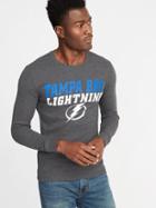 Old Navy Mens Nhl Team-graphic Thermal-knit Tee For Men Tampa Bay Lightning Size S