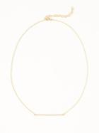 Old Navy Pav Bar Pendant Necklace For Women - Gold
