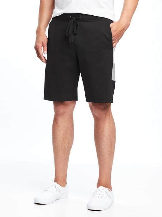 Old Navy Go Dry Fleece Performance Shorts For Men 10 - Black