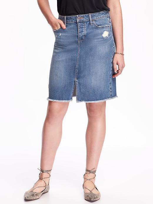 Old Navy Denim Pencil Skirt For Women - Palm Springs