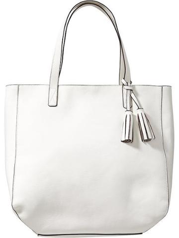 Old Navy Old Navy Womens Tassel Zip Totes - White