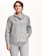 Old Navy Fleece Funnel Neck Plus - Light Heather Gray