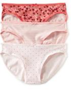 Old Navy Womens Jersey Bikini 3 Packs Size L - Pink Multi