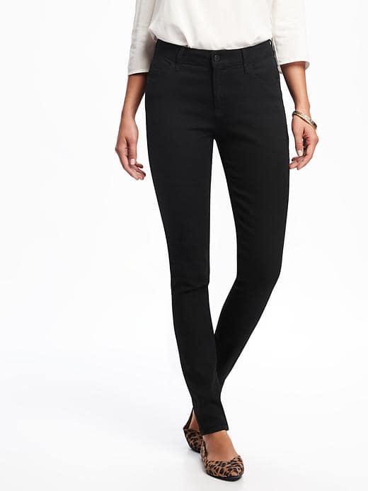 Old Navy Mid Rise Super Skinny Jeans - Black