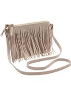 Old Navy Womens Sueded Fringe Crossbodies Size One Size - Icelandic Mineral