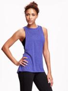 Old Navy Go Dry Dropped Arm Hole Tank - Ultraviolet