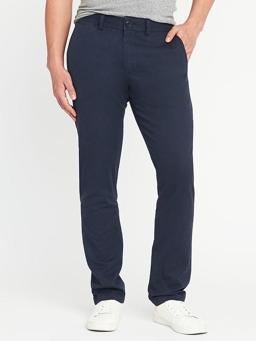 Old Navy Mens Athletic Ultimate Built-in Flex Khakis For Men Classic Navy Size 36w