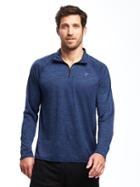 Old Navy Mens Go Dry 1/4 Zip Pullover - Blue Camouflage