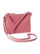 Old Navy Womens Faux Suede Crossbodies Size One Size - Cecily Pink