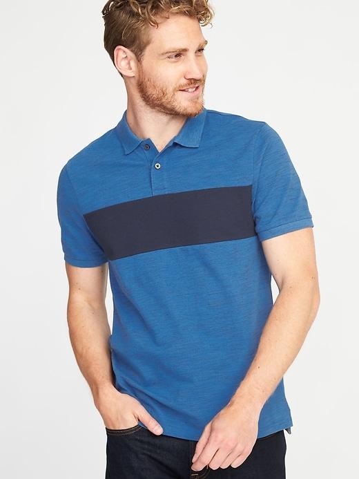 Old Navy Mens Built-in Flex Moisture-wicking Pro Polo For Men The Cerulean Life Size Xxl